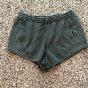 PINK Victoria's Secret Dark Green Athletic Shorts